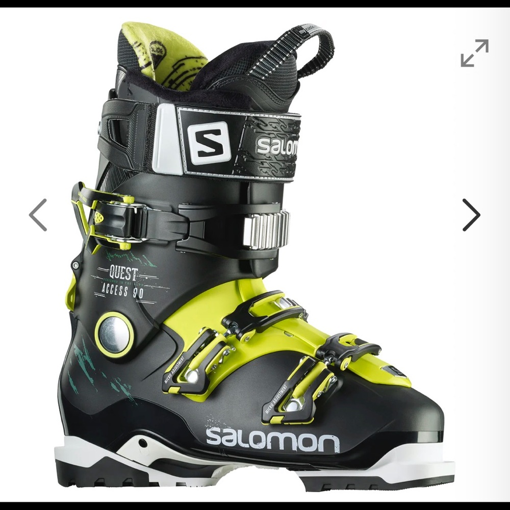 Men’s Salomon Quest Access 90 Ski Boots l. Size 27 ( US size 9.5-10)